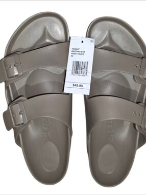 Birkenstock Arizona EVA Sandals Gray Taupe Size 11/12 NWT